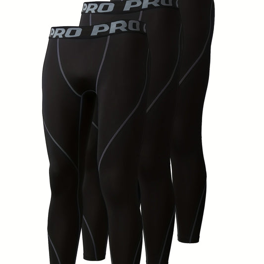 Men's Quick Dry Compression Leggings for Gym Fitness