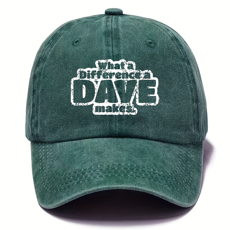 Unisex Distressed Letter Baseball Cap