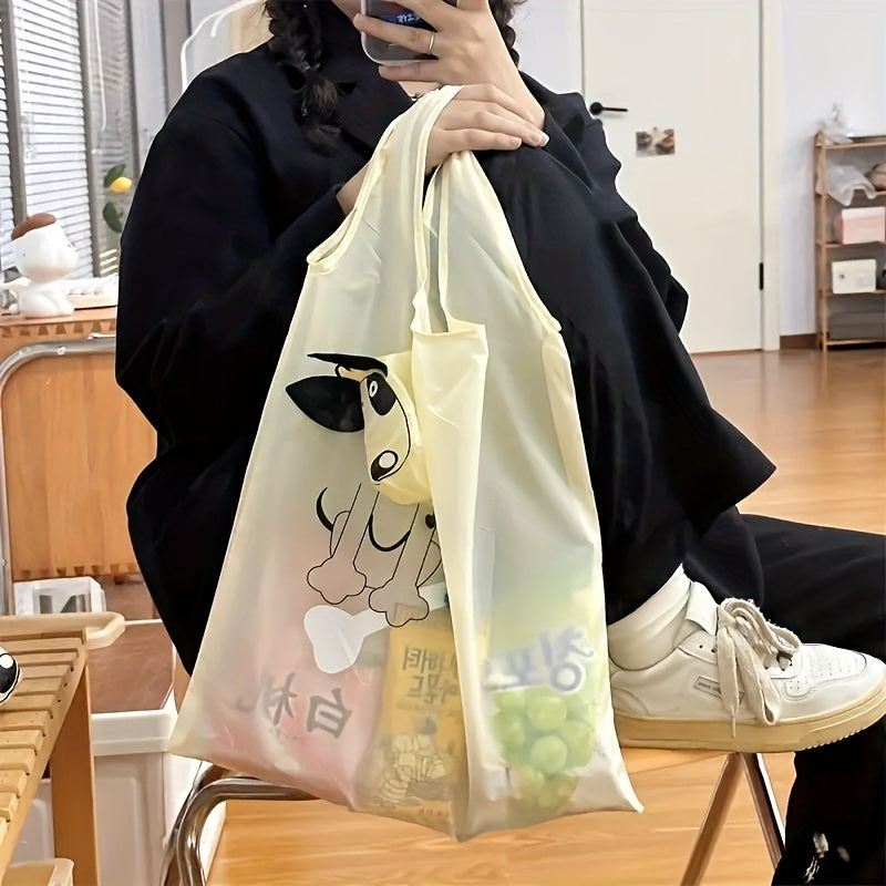 5pcs Reusable Grocery Bags Foldable Tote Bag Nylon Shopping Large Capacity
