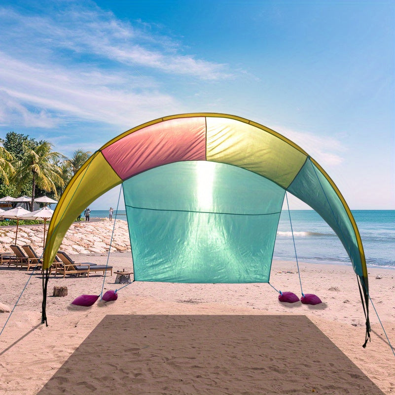 Patented Beach Tent for 3-4 People, Ideal for Camping & Picnics