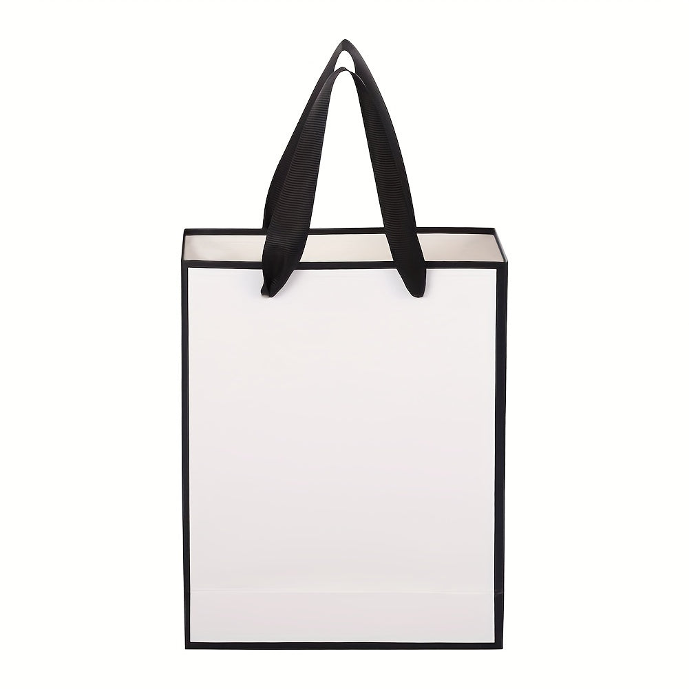 10pcs Gift Bag Rectangle Paper Bags With Handles For Gift Bags Shopping Bags