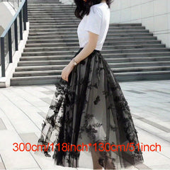 1pc Mesh Embroidery 3D Butterfly Fabric Dress DIY Sewing Accessories