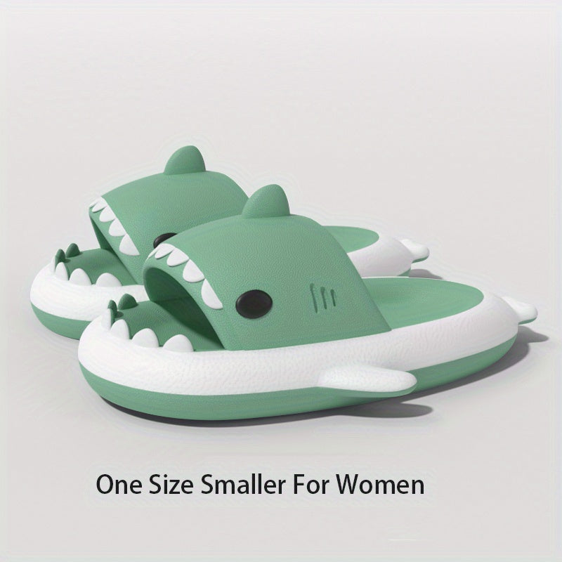 QYA Shark Slippers Block Cloud Slides Anime Lightweight Non Slip Shoes