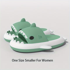 QYA Shark Slippers Block Cloud Slides Anime Lightweight Non Slip Shoes