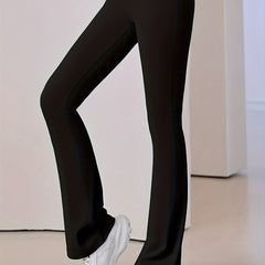High Waist Flared Pants Sports Fitness Yoga Running Trousers Women's Activewear