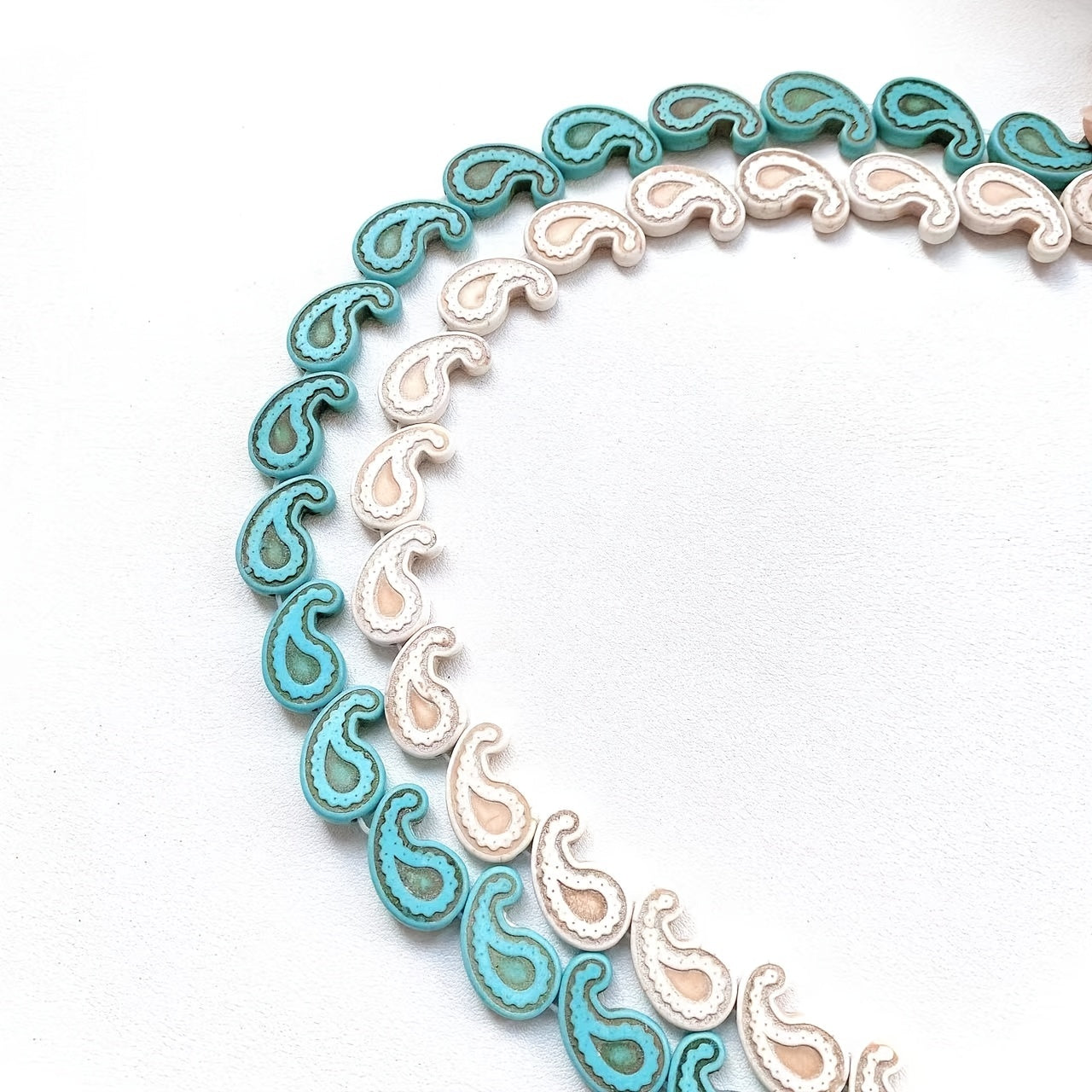 20pcs Turquoise Stone DIY Beads for Necklace Pendant