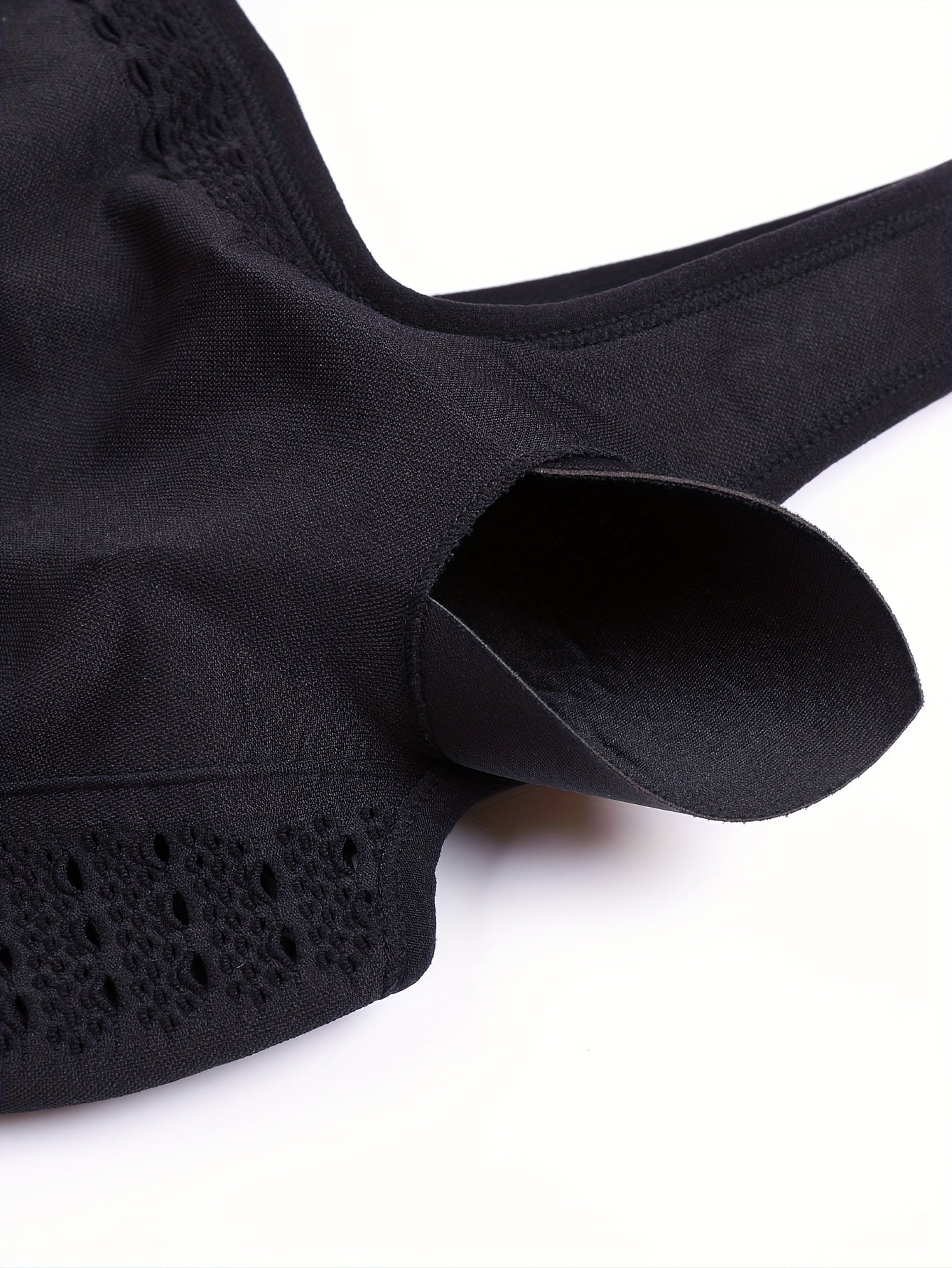 Seamless High Elastic Sports Bra with Removable Pads