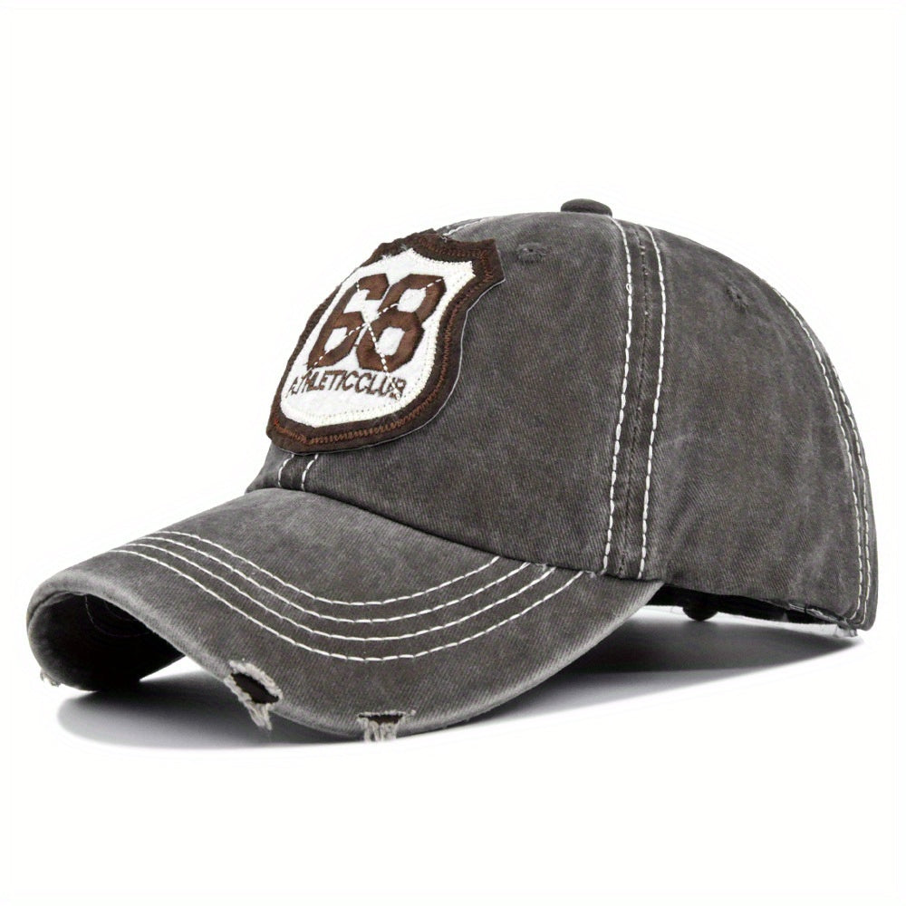 Vintage Distressed Dad Hat Embroidery Patch Baseball Cap