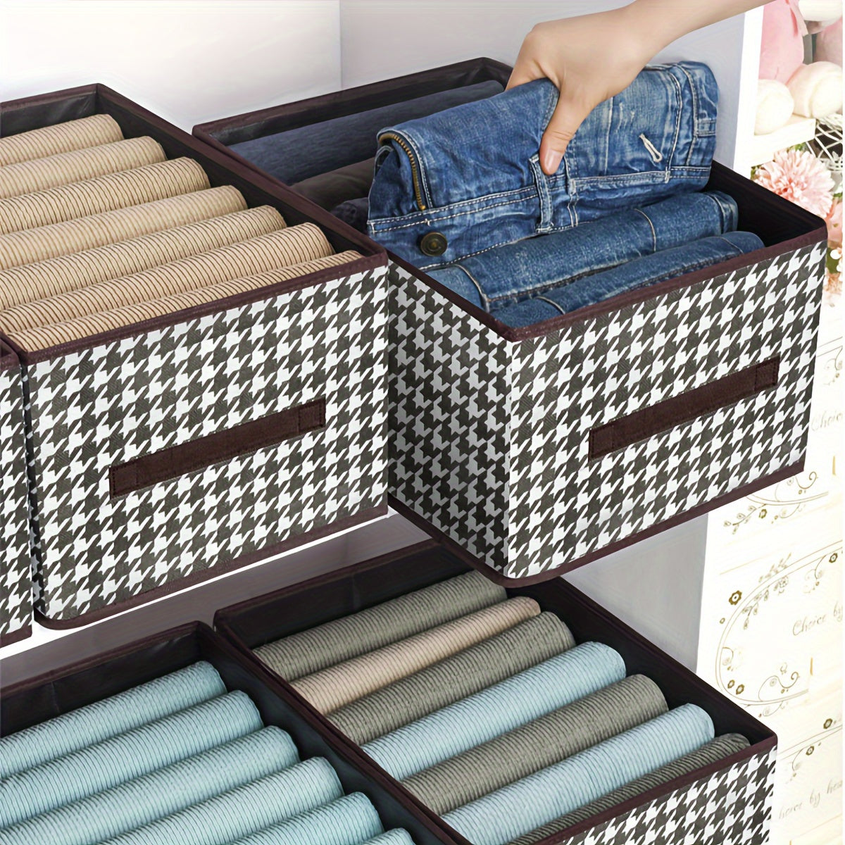 1pc Clothes Storage Box Modern PP Storage Containers For Organizing Bedroom