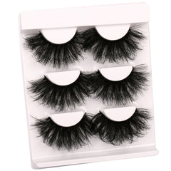 3 Pairs Cat Eye Fluffy Faux Mink Lashes