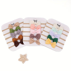 5pcs Bow Headband Hair Accessories for Baby Girls