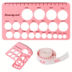 2pcs Nipple Ruler Breast Flange Sizing Tool Soft Flange