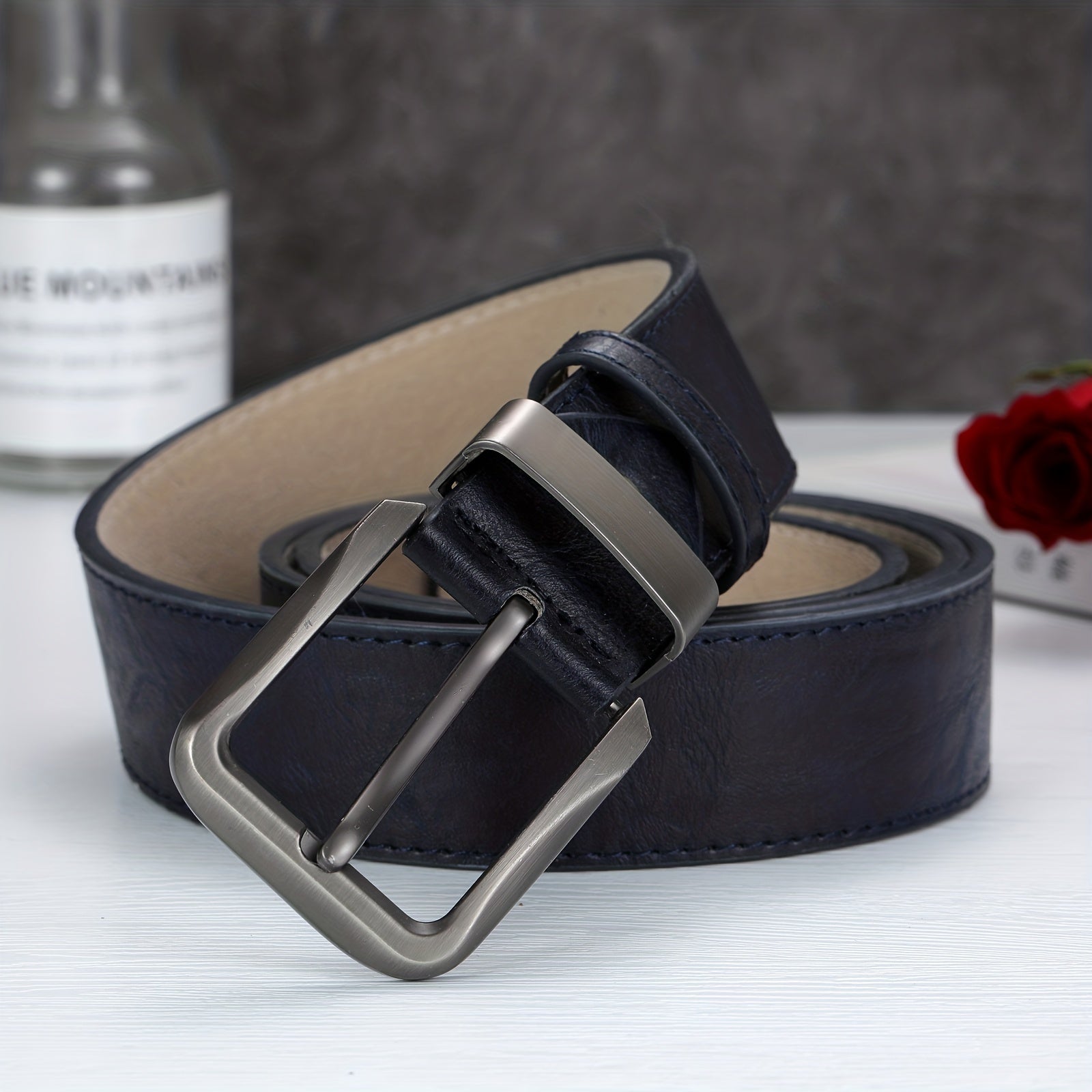 Casual Square Belt for Men with Pin Buckle