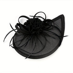 Faux Feather Hats Fascinators for Women Head Piece for Wedding Tea Party