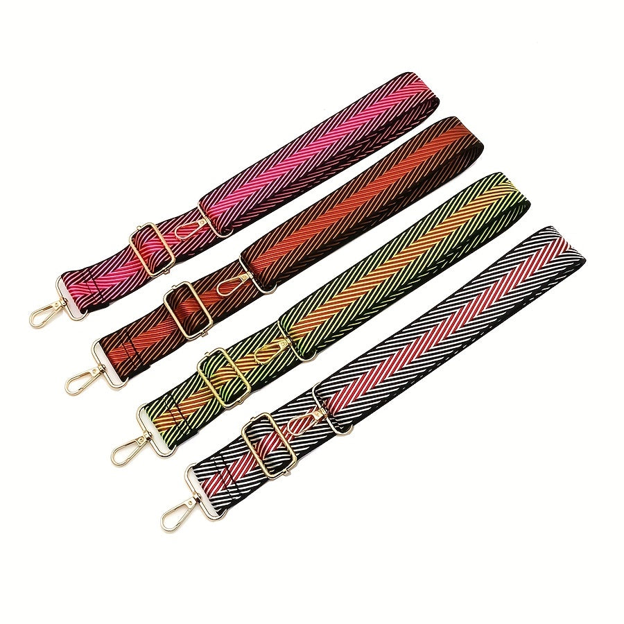 Vintage Geometric Pattern Wide Strap Adjustable Bag Strap