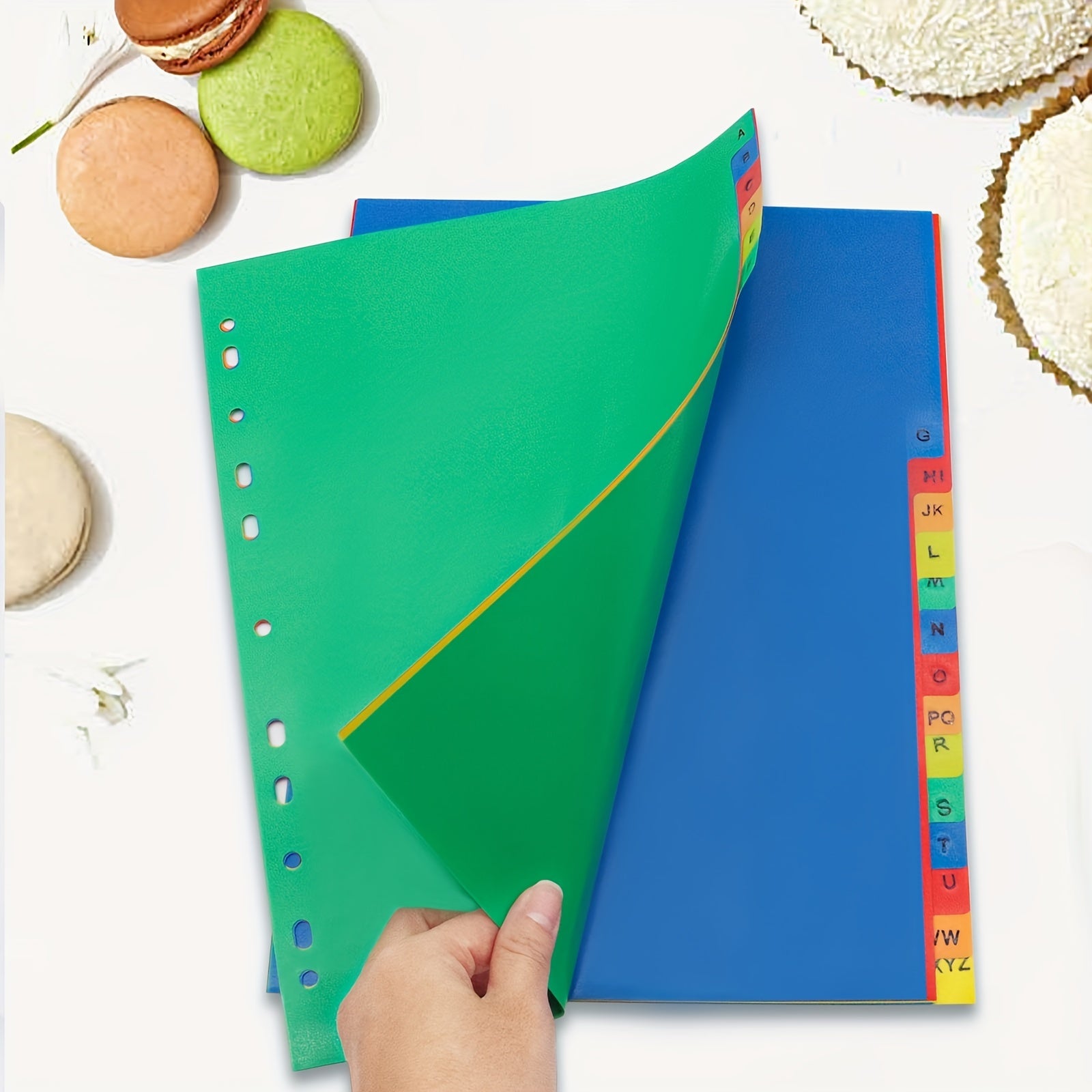 21pcs Multicolor Tab Dividers For 3 Ring Binder Letter Size