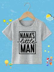 Toddler Boys T-Shirt Nana's Little Man Graphic Tee