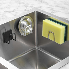 Stainless Steel Sponge Rack Sink Drain Shelving Hooks