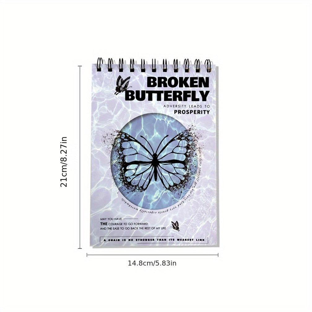 Coil Butterfly A5 Notebook Durable Student Diary Book