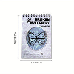 Coil Butterfly A5 Notebook Durable Student Diary Book
