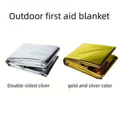 Outdoor Emergency Blanket Insulation Sun Blocking Camping First Aid
