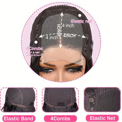 T1B 30 Straight Human Hair Wigs 4x4 Lace Front Human Hair Wigs