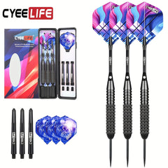 CyeeLife 26g Steel Tip Dart Set with Storage Box