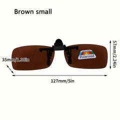 Men's Clip on Flip Up Polarized Sunglasses Night Vision Driving