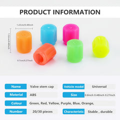 Mini Luminous Tire Valve Covers Night Wheel Decorative Auto Accessories