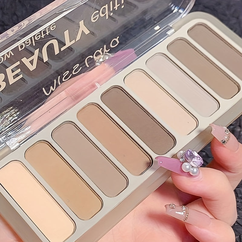 9 Eyeshadow Palette Pearly Shimmer Matte Finish