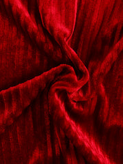 Velvet Lace Nightdress V Neck Backless Sleep Dress