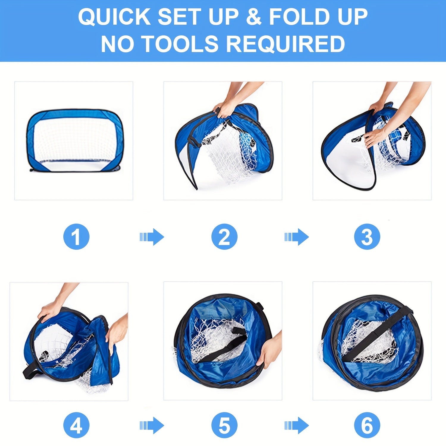 Portable Pop Up Soccer Goal Net for Backyard