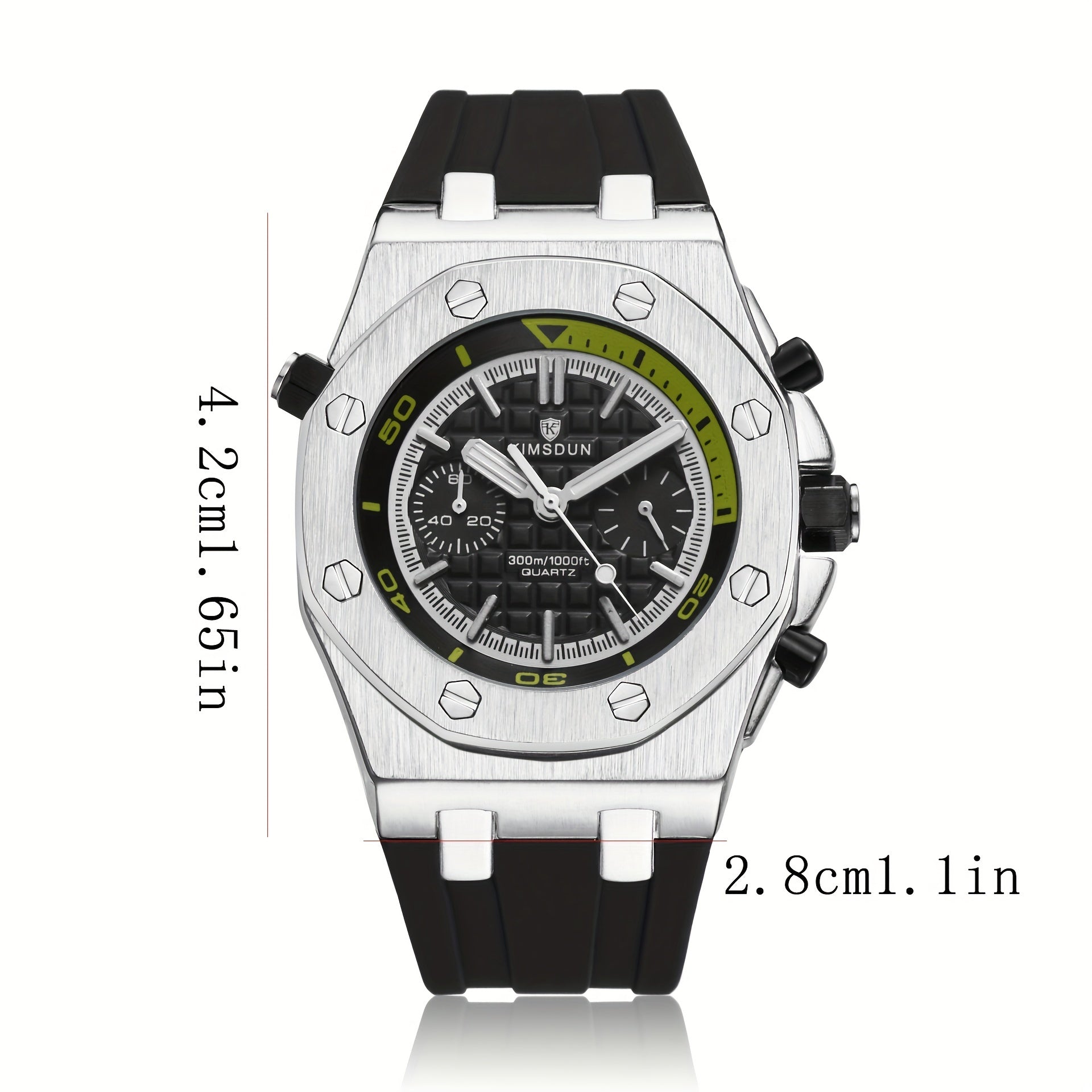 Men's Sports Quartz Watch Alloy Round Wrist Accessory