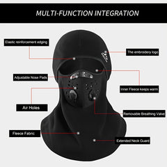 Winter Cycling Cap Ski Mask Fleece Thermal Keep Warm Windproof Cycling Face Mask