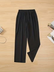 Solid Cargo Pants High Waist Pants Women's Clothing
