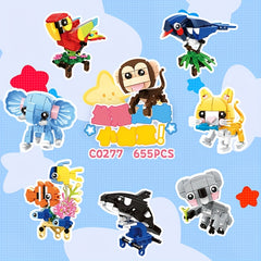 Mini Animal Building Block Toys for Home and Office Decor