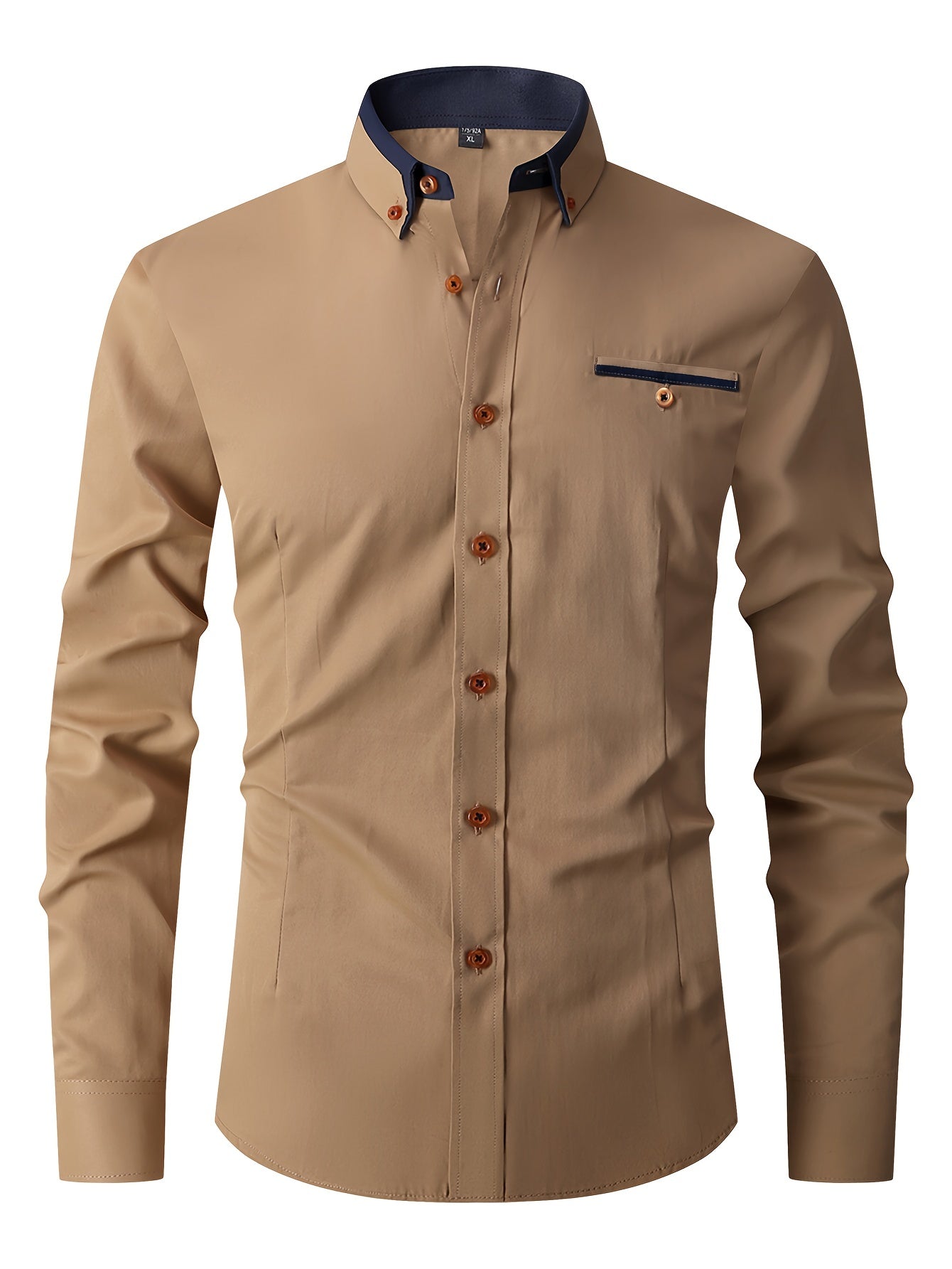 Men's Classic Button Up Shirt for Business Occasion