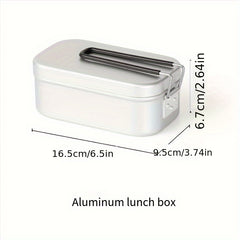 Outdoor Camping Foldable Aluminum Water Bottle Set Lunch Box
