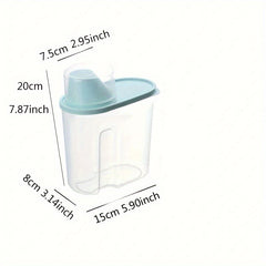 Transparent Plastic Rice Bucket Food Storage Jars