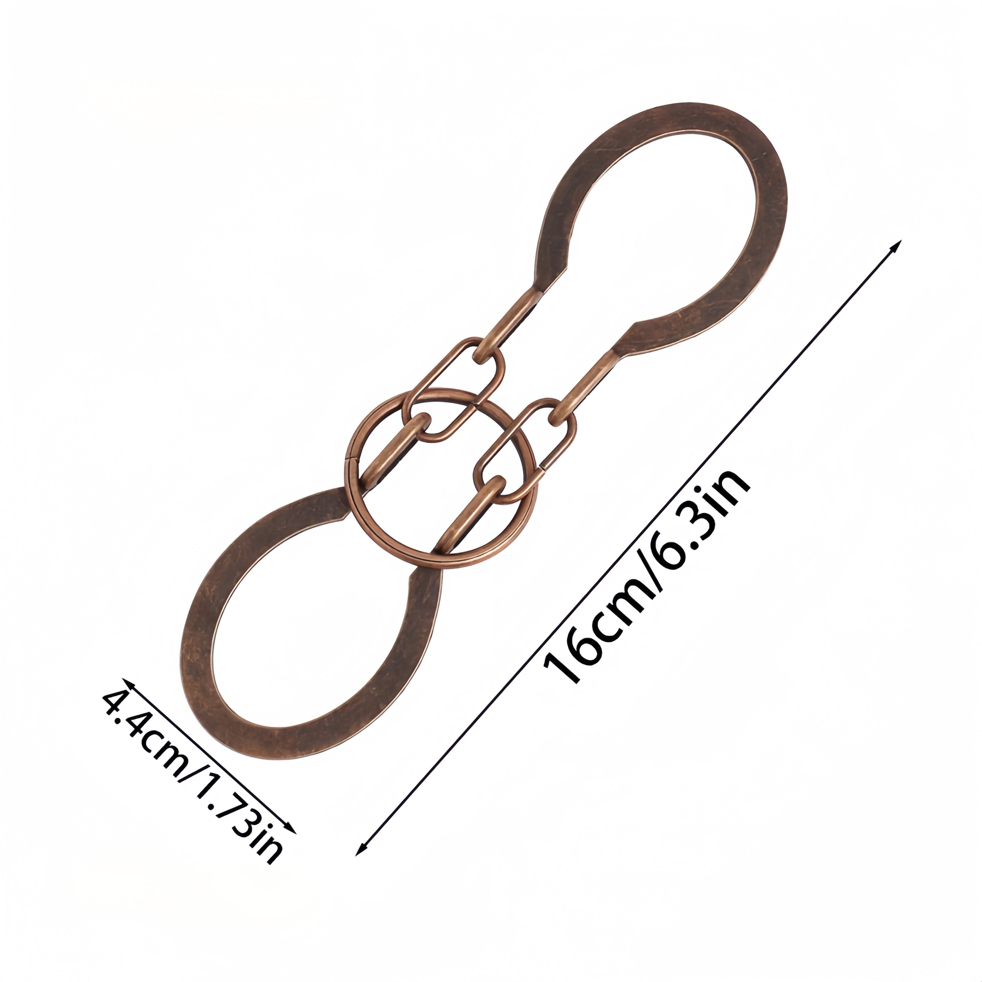 Round Copper Antique Puzzle Lock Classic Metal Brain Teaser Toy Adult Disassembl