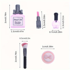 Dollhouse Mini Makeup Set Lipstick Perfume Powder Brushes DIY Mini Home Scenes