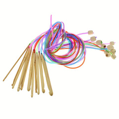 12pcs Tunisian Crochet Hooks Set 47inch Bamboo Crochet Hooks Size 3 10mm Afghan