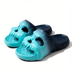 Men's Skull Slides Casual Outdoor Slippers