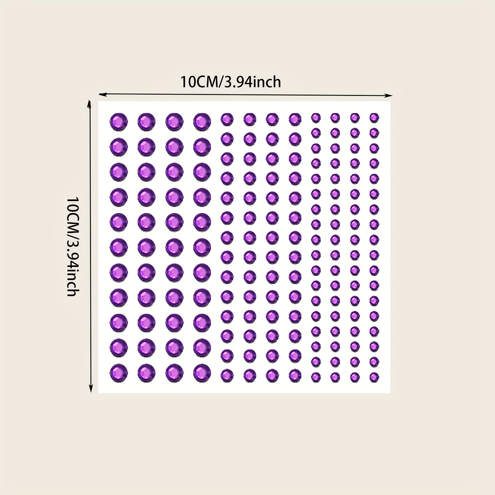 144pcs Bright Purple Makeup Face Stickers Jewelry Stage Makeup Eye Makeup