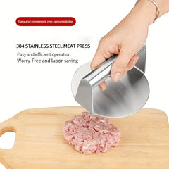 Manual Meat Patty Press Kitchen Tool Circular Hamburger Meat Press Plate