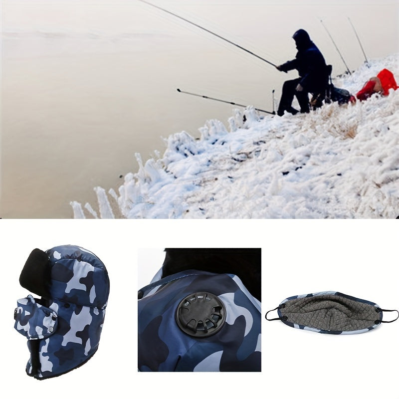 Coldproof & Windproof Hat Pullover Cap with Breathing Valve Winter Warm Hat