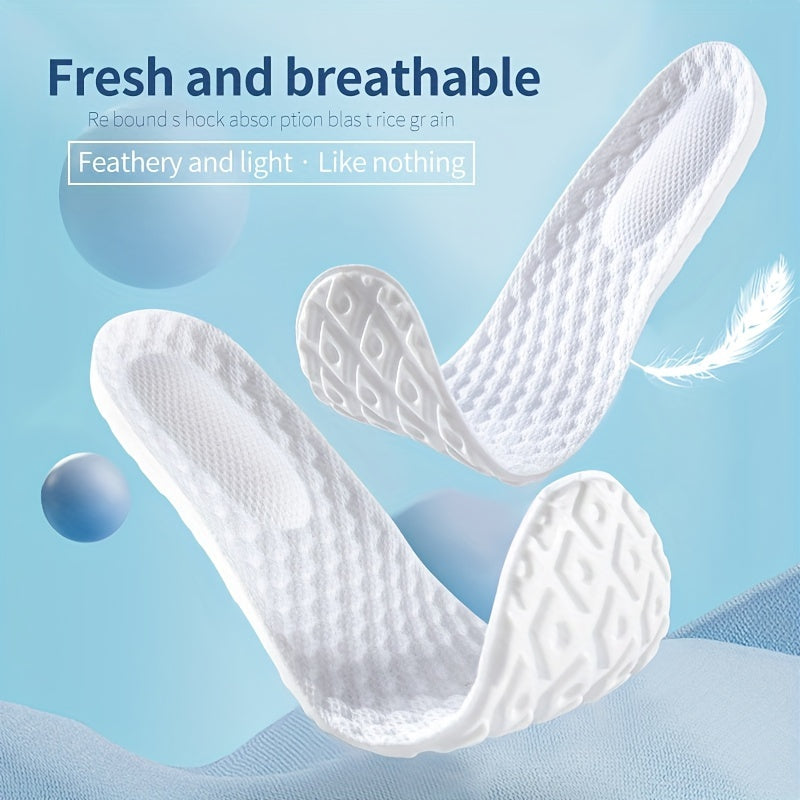 Men's Soft Foot Support Insoles Latex Memory Foam Orthopedic Sports Insoles