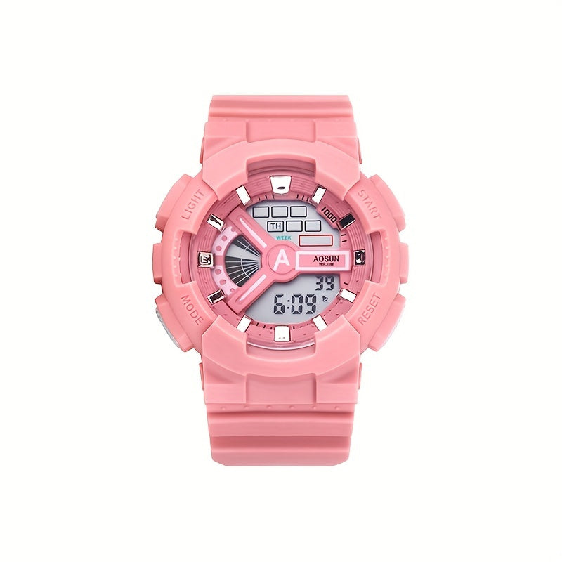 Stylist Electronic Watch With Silicone Band