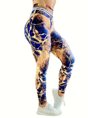 High Waist Tummy Control Yoga Leggings Quick Dry Hip Lift Sports Pants