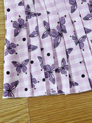 Girls Butterflies T-Shirt & Pleated Skirt Set